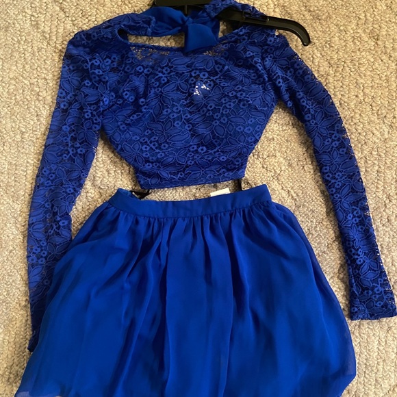 sachin and babi light blue dress Sweetheart Short Prom Dress With Butterfly Lace Knee Length Homecoming  Dress, MH451